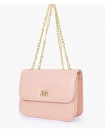 RTW Creation - Baby pink quilted chain cross-body bag