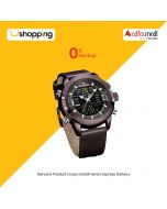 Naviforce Dual Time Edition Men's Watch Brown (NF-9153-6) - On Installments - ISPK-0139