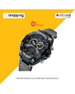 Naviforce Dual Time Edition Watch For Men Grey (NF-9220-4) - On Installments - ISPK-0139