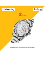 Naviforce Day and Date Edition Watch For Men - Silver (NF-9117-7) - On Installments - ISPK-0139