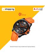 Naviforce Day and Date Edition Watch For Men - Orange (NF-9215t-3) - On Installments - ISPK-0139