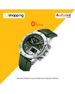 Naviforce Dual Time Edition Watch For Men - Green (NF-9221-6) - On Installments - ISPK-0139