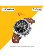 Naviforce Dual Time Exclusive Edition Watch For Men Brown (Nf-9224-6) - On Installments - ISPK-0139