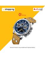 Naviforce Steel Dual Time Exclusive Watch For Men Brown (nf-9224-4) - On Installments - ISPK-0139