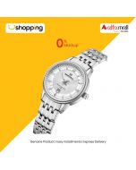 Naviforce Exlcusive Date Edition Women's Watch Silver (NF-8040L-7) - On Installments - ISPK-0139