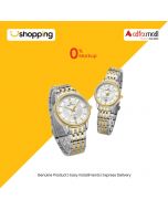 Naviforce Exlcusive Date Edition Watch For Couples Two Tone (NF-8040C-4) - On Installments - ISPK-0139