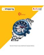 Naviforce Apex Stainless Steel Men's Watch Silver (NF-9222-5) - On Installments - ISPK-0139