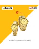 Naviforce Exclusive Date Edition Watch For Couples Gold (NF-9228-C-7) - On Installments - ISPK-0139