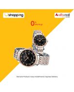 Naviforce Couple Connect Edition Watch For Couple Silver (nf-9228-c-5) - On Installments - ISPK-0139