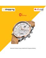 Benyar Exclusive Chronograph Edition Men's Leather Watch Brown (BY-1061) - On Installments - ISPK-0118