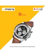 Benyar Pagani Design Paul Newman Daytona Men's Watch Silver (PD-1676-4) - On Installments - ISPK-0118