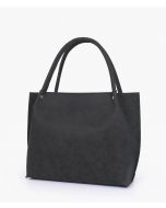 RTW Creation - Black mocha suede tote bag