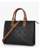 RTW Creation - Black and brown on-the-go handbag