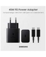 Samsung 45w 2 pin Adopter With Cable Black With Free Delivery On Spark Technology