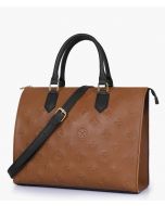 RTW Creation - Brown and black on-the-go handbag