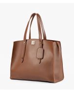 RTW Creation - Brown multi compartment satchel bag