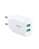 Joyroom 2.1A 2USB Charger EU White (JR-TCN04) - Non Installments - ISPK-0146