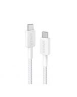 Anker 322 NYLON USB-C to USB-C Cable 60W 3ft White With Free Delivery On Installment By Spark Tech