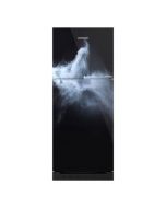 Kenwood Sapphire Glass Door Freezer-On-Top Refrigerator 18 Cu.Ft Cloud (KRF-26657) - ISPK