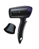 Remington Hair Dryer On The Go Travel 1400W (D2400) Black With Free Delivery On Installment By Spark Technologies.