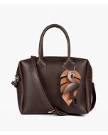 RTW Creation - Dark brown mini bowling bag