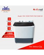 Dawlance 12KG Washing Machine + Dryer DW-10500 Advanco Twin Tub Clear Lid – On Installment