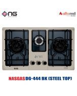 Nasgas DG-444 BK Steel Top Built In Hob Autoignition non stick paint coated On Installments