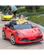 Double Open Doors Children Electric Car Oversized Two  Seater Can Ride Adult 24V Battery Two Seat Ride on kids Car in Pakistan