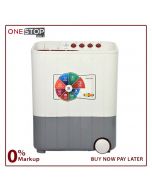 Super Asia SA-244 Super Style Washing Machine 7Kg Twin Tub Shock Rust Proof Plastic Body On Installments By OnestopMall