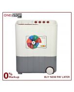 Super Asia SA-244 Super Style Washing Machine 7Kg Twin Tub Shock Rust Proof Plastic Body Other Bank BNPL
