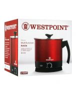 Westpoint Deluxe Multifunction kettle WF 6175 Red & Black 1.8 Liter 1000 Watts with 2 Years Brand Warranty