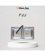 Glam Gas Built-In Sink F-02 for Your Kitchen | Stylish & Multifunctional