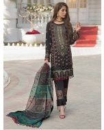 GLITZY-UNSTITCHED 3PC HEAVY EMBROIDERED LUXURY CHIFFON SUIT (HC-00004)