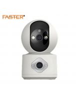 FASTER A40 SMART HD WIFI 4 MP CAMERA INDOOR & OUTDOOR SECURITY SURVEILLANCE DUAL LENS SCREEN 360° VIEW WITH MOTION DETECTION AUTO TRACKING, NIGHT VISION - Premier Banking
