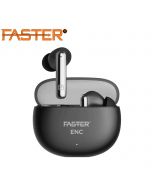 FASTER E22 WIRELESS EARBUDS ENC MIC, TWS GAMING EARBUDS WITH NOISE REDUCTION AND BLUETOOTH 5.3, 35 HOURS PLAYTIME WIRELESS BLUETOOTH EARPHONE (Black) - ON INSTALLMENT
