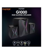 FASTER G1000 RGB LIGHTING MINI GAMING SPEAKER WITH SUBWOOFER 20W - SPEAKER BLUETOOTH FOR PC - BUFFER SPEAKER - Premier Banking