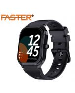 Faster NERV Watch 2 Smart Watch 2.01 Inch HD Display Metal Body Finish IP68 Waterproof - Multiple Watch Faces / 100+ Sports Modes - 290mAh Battery - Smart Voice Features - 24/7 Health Monitor (BLACK) - ON INSTALLMENT