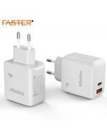 FASTER PD-45W USB-C SUPER FAST CHARGING WALL CHARGER QC 3.0A WITH PD CABLE - ON INSTALLMENT