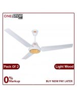 GFC Ravi Model AC DC Pack Of 2 Ceiling Fan 56 Inch High quality paint Energy Efficient Electrical Non Installments Organic