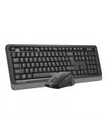 A4Tech FGS1035Q Fstyler 2.4G QuietKey Wrist-Protect Combo Set Wireless Keyboard and Silent Click Mouse Grey With Free Delivery on Installment St