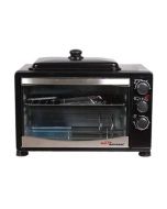 Gaba National Electric Oven With Hot Plate 38Ltr Black (GNO-1538) - NON Installments - ISPK-0103