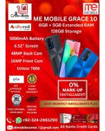 ME MOBILE GRACE 10 (6GB+5GB EXTENDED RAM & 128GB ROM) On Easy Monthly Installments By ALI's Mobile