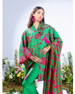 3PC UNSTITCHED - PRINTED LAWN SILK