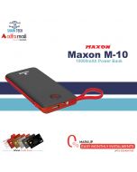 Maxon M-10 10000mAh USB Type-C Built-in Micro, Type-C, IOS Output Cables Power Bank - Installment - SharkTech