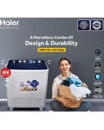 Haier 10KG Washing Machine Semi Automatic HWM100-1169 | Twin Tub - ON INSTALLMENT