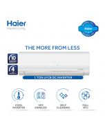 Haier Inverter AC (1.0 Ton) HSU-12LFCB/013USDC (W) - Free Installation + UPS Enabled + Self Cleaning + 67% Energy Saving - ON INSTALLMENT
