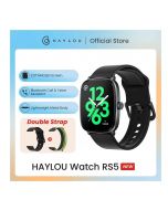 HAYLOU Watch RS5 Smartwatch 2.01 Inches AMOLED HD Display Bluetooth Call Sport Voice Assistant Blood Sugar Smartwatch & Double Straps  ON INSTALLMENT