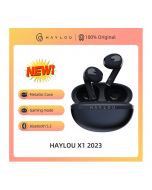 100% original new Haylou X1 2023 5.3 tws bluetooth earbuds metallic case wireless headsets life sports half in-ear earbuds - ON INSTALLMENT