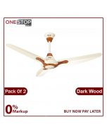 GFC Superior Model AC DC Pack Of 2 Ceiling Fan 56 Inch High quality paint Energy Efficient Electrical On Installments By OnestopMall