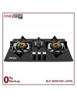 Hanco Model 601 Hob Brass Burner Tempered Glass Auto Ignition Stove Other Bank BNPL